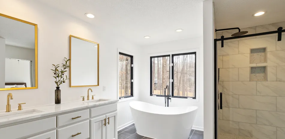 bathroom remodel work